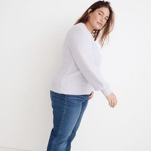 Madewell Plus Melwood Square-Neck Pullover Sweater in Coziest Yarn Size 3X